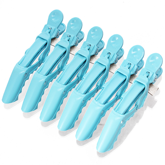 [새범뷰티] 쪼야 티라노 클립핀셋(스카이블루) 6개1셋트