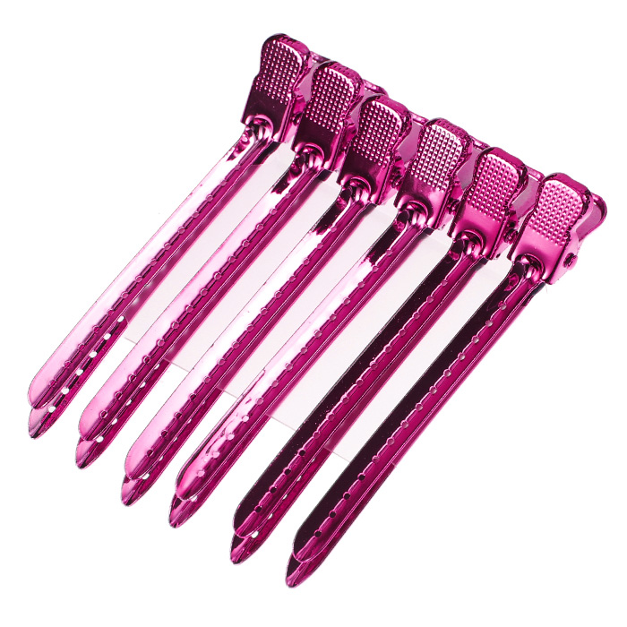 [DDY] 엠플렉스 업스타일 커트 클립핀셋 칼라(소) 9.4cm 6개1세트 (핑크)