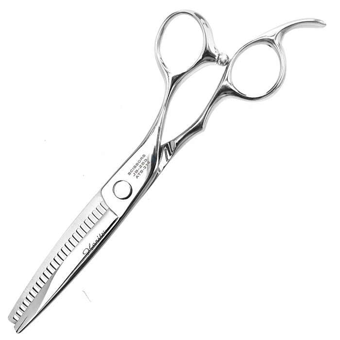 헤어2000 미용재료할인점,[하리츠] 하리츠 6인치 고급 25발 3홈 단조 틴닝 가위 JB-253,[made in japan] 고급 6인치 고급 25발 3홈 틴닝가위 / 낙타형 손잡이 / 절삭률 35%