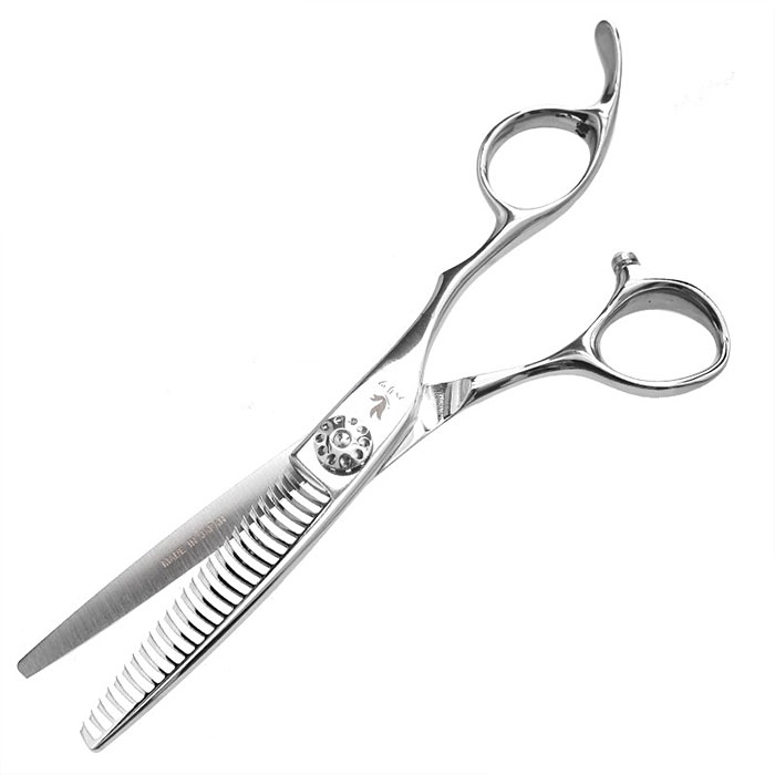 헤어2000 미용재료할인점,[하리츠] 하리츠 6인치 고급 25발 3홈 단조 틴닝 가위 JB-253,[made in japan] 고급 6인치 고급 25발 3홈 틴닝가위 / 낙타형 손잡이 / 절삭률 35%