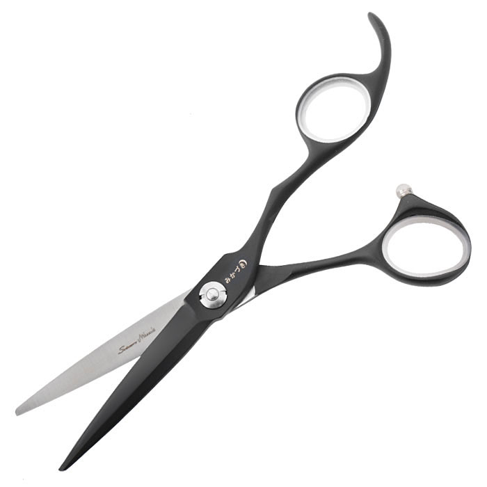 헤어2000 미용재료할인점,[미카즈키] 고급 5.5인치 블랙에디션 블런트 가위 JB-5500S,[5.5인치 V형 블런트 가위 블랙에디션]