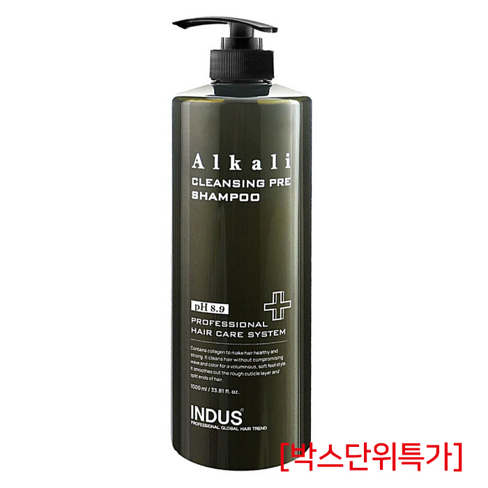 [인더스] 인더스 알칼리 클렌징 프레 샴푸 1,000ml (pH8.9 알칼리 샴푸) (박스단위특가)