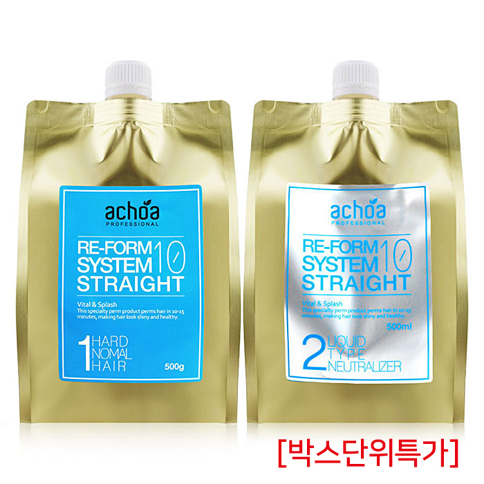 [세리] 아초아 리폼 시스템 10 스트레이트 매직약 (건강모용:블루) 500ml (박스단위)