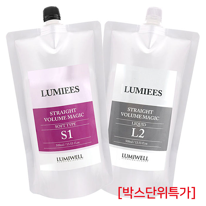 [루미웰] 루미에스 스트레이트 볼륨 매직 500ml - 소프트 S (손상모용) (박스단위특가)